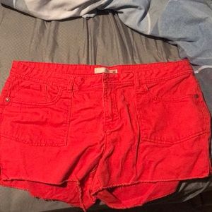 Women’s shorts red